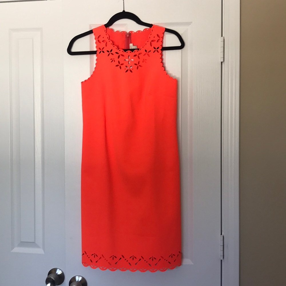 NWT J Crew- Laser Cut Floral Dress